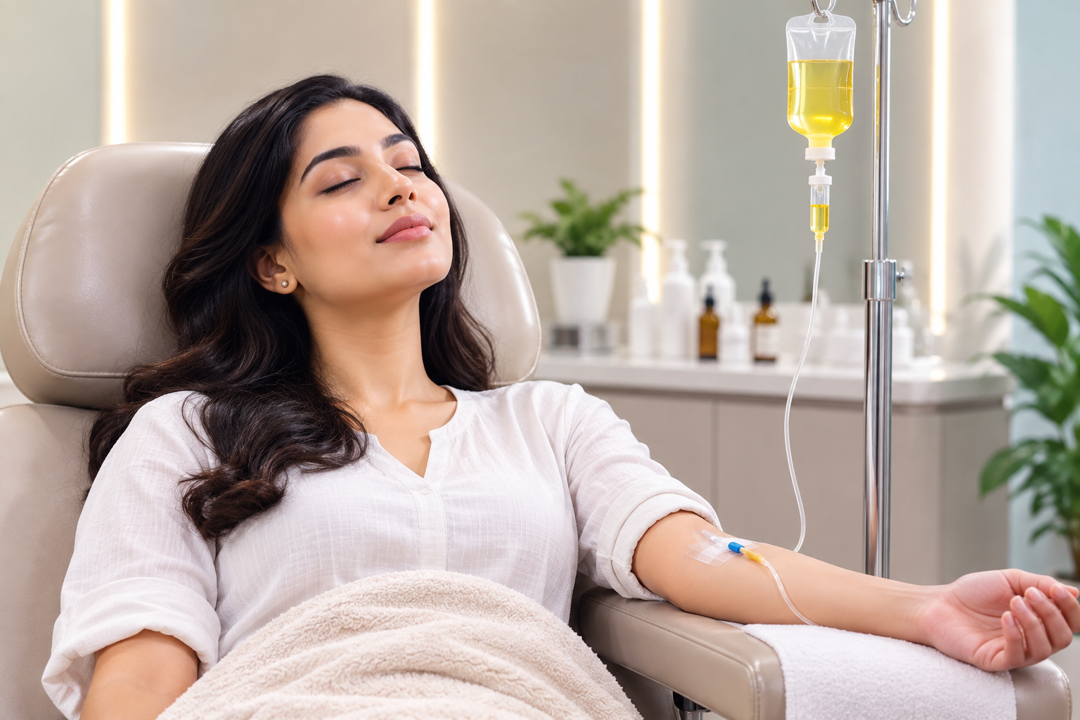 Glutathione IV therapy at Dr Hair Clinics in Kozhikode
