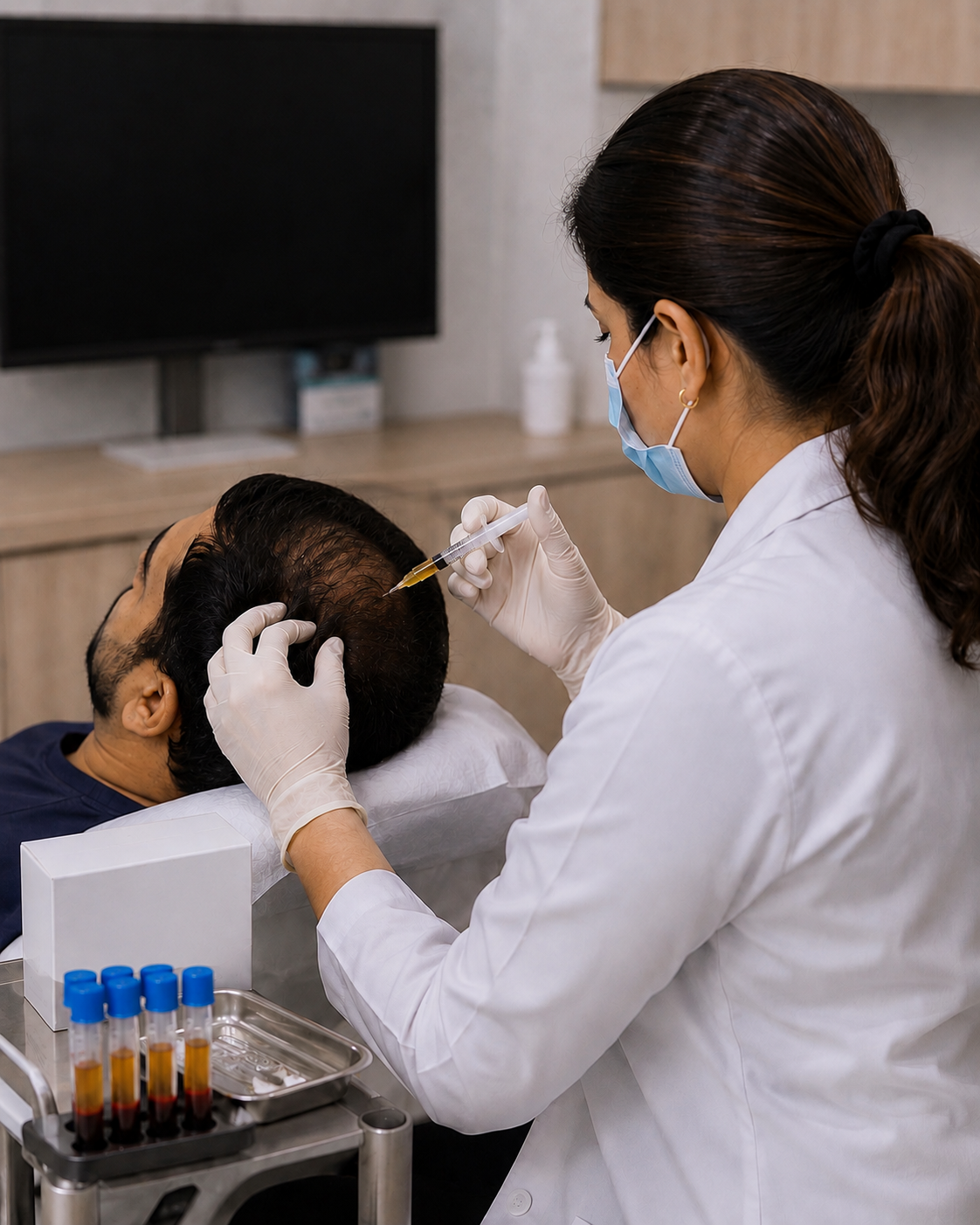 GFC hair treatment procedure at Dr Hair