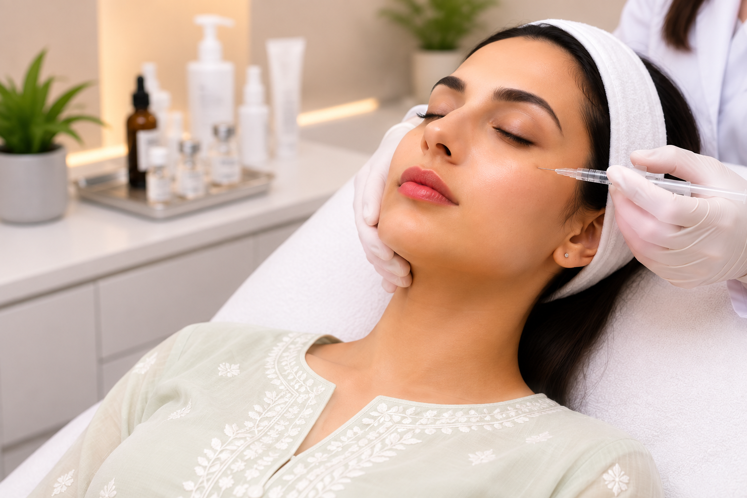 Dermatological injections treatment at Dr Hair Clinic
